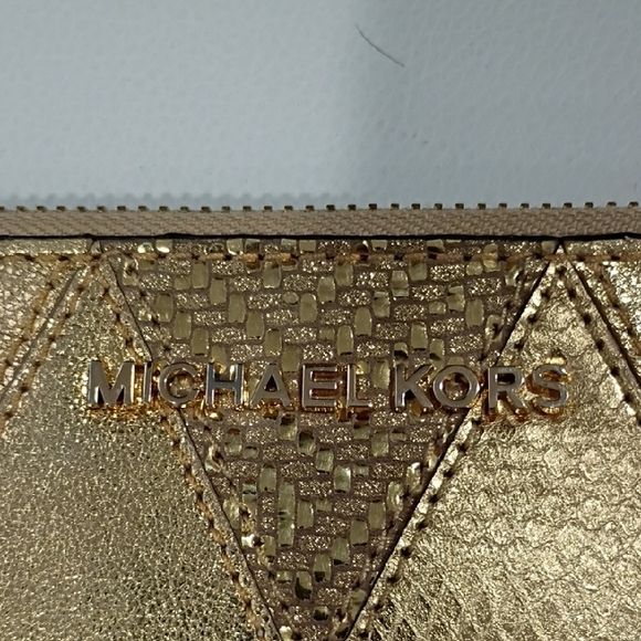 Michael Kors Gold Wristlet Clutch - Picture 2 of 6